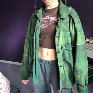 Free People camo jacket